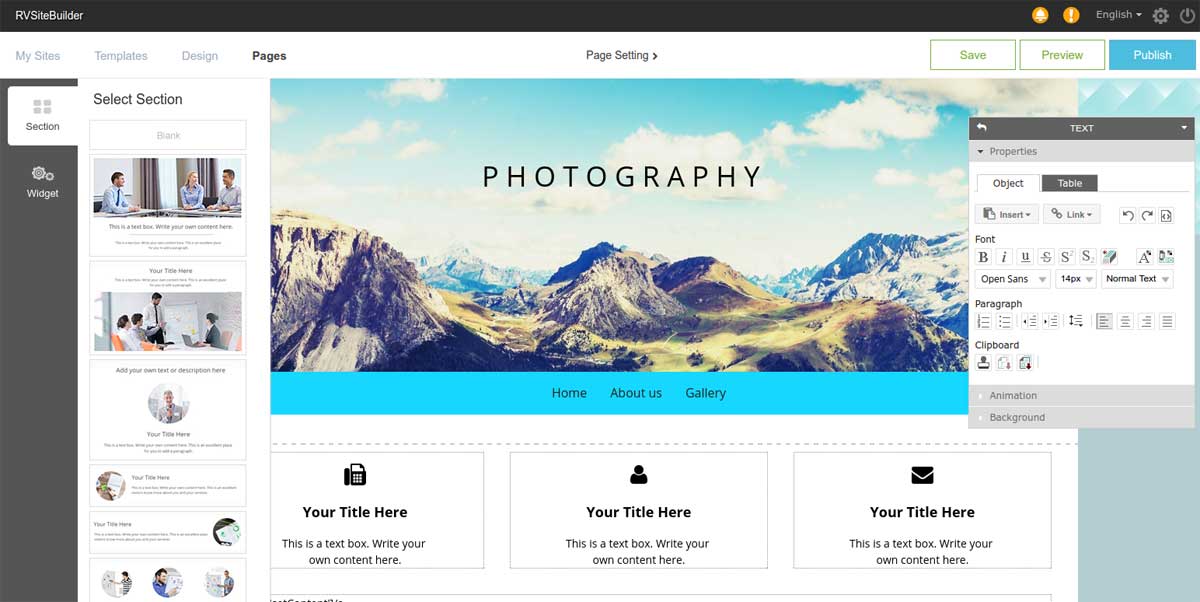 easy site builder