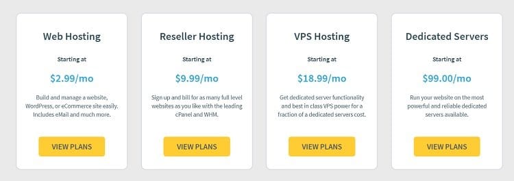 web hosting services