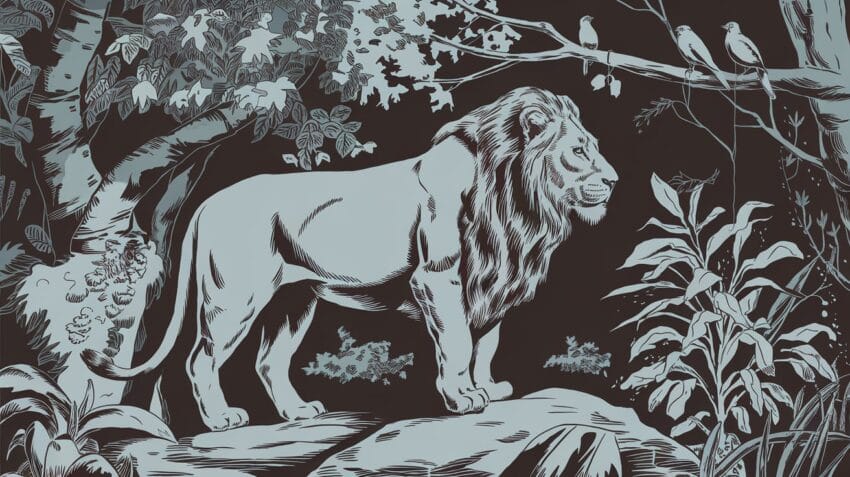 Business lion