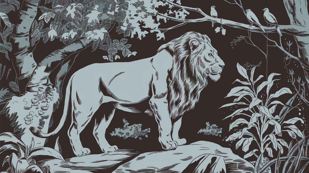 Business lion