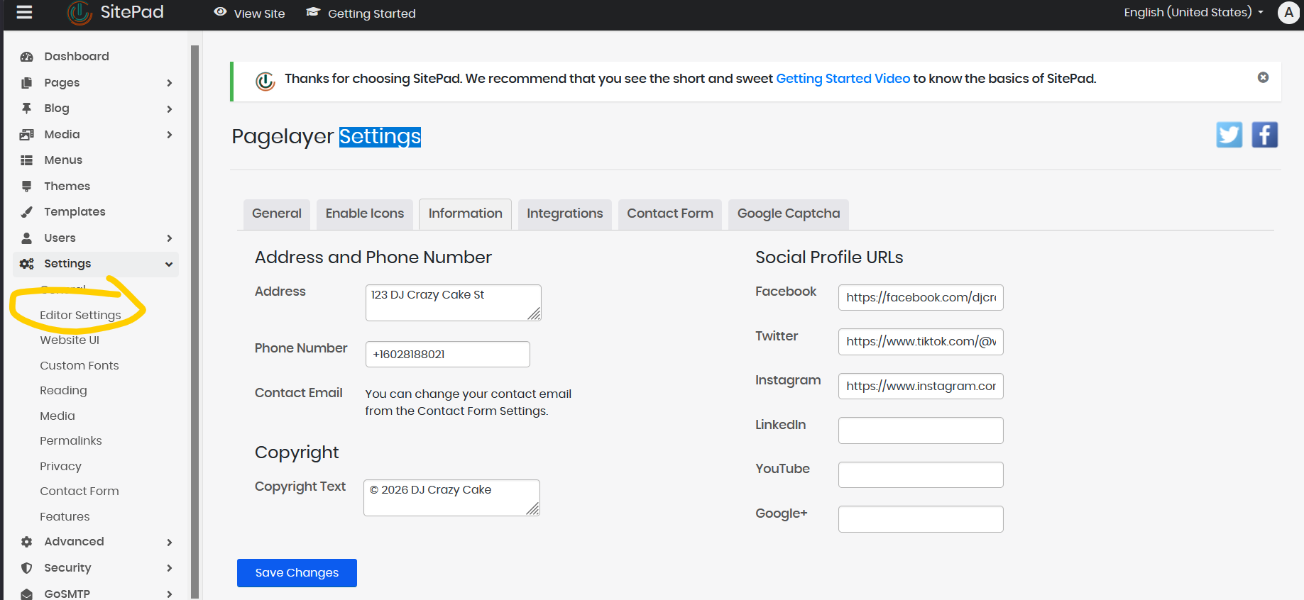 AI builder shortcut