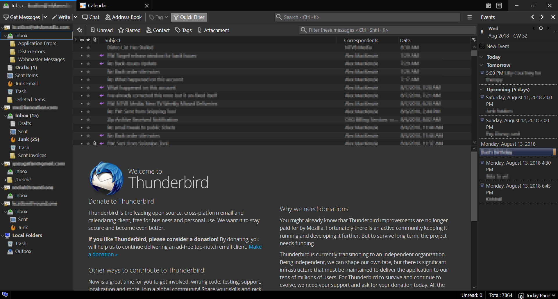 Thunderbird email screenshot